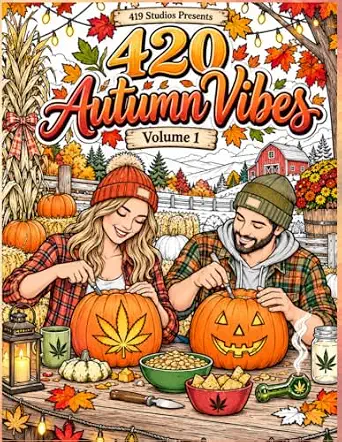 420 Autumn Vibes Volume 1 coloring book cover