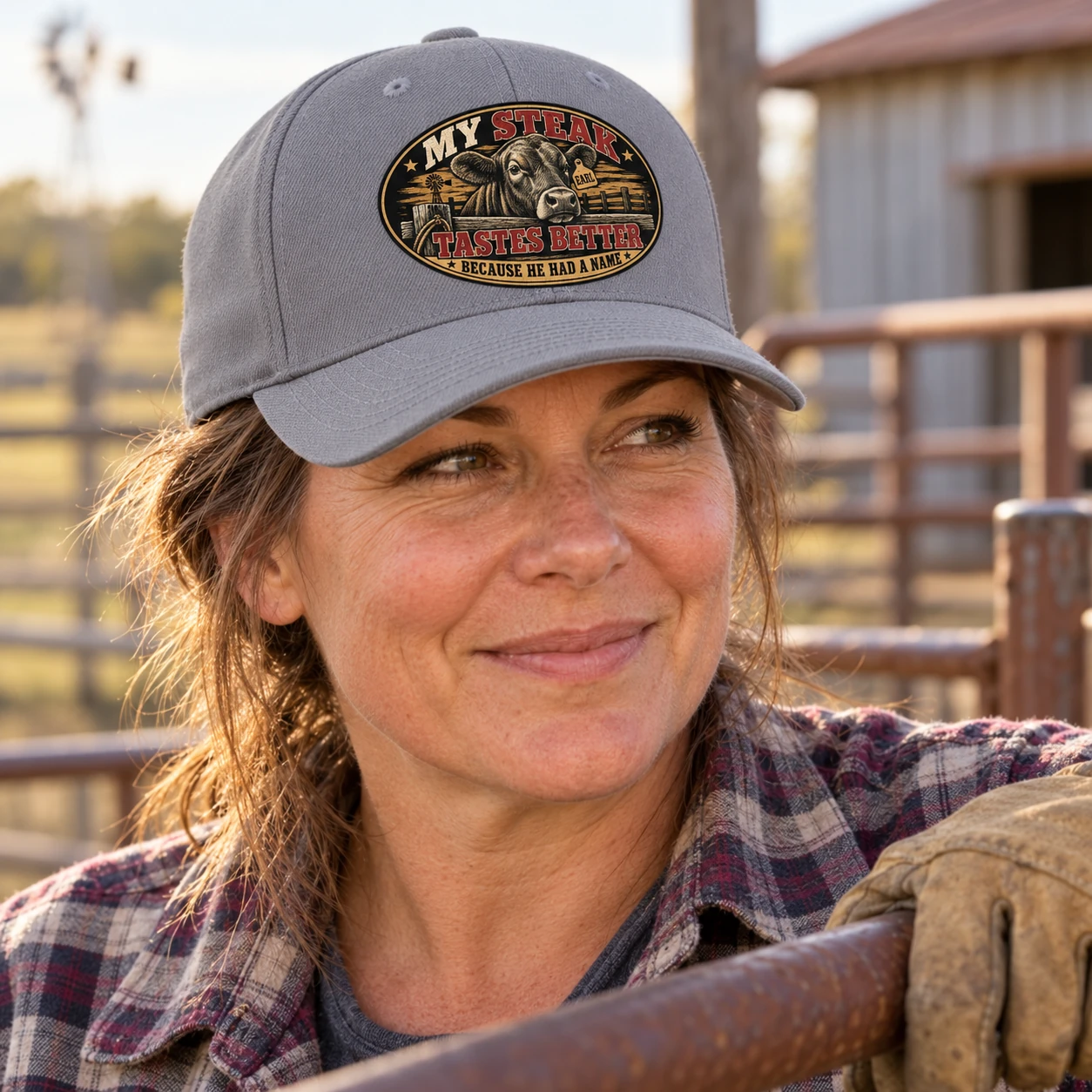 My Steak Tastes Better Flexfit Hat
