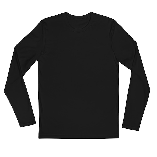 Minimal Society Maximum Bandwidth Men's Fitted Long Sleeve Shirt, Off Grid RV Life