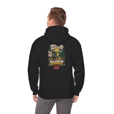 Minimal Society Maximum Bandwidth Hoodie - Unisex RV Life Sweatshirt - Off Grid Digital Nomad Gift